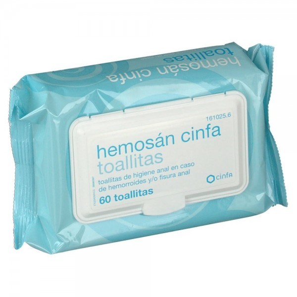 HEMOSAN CINFA TOALLITAS 60 TOALLITAS