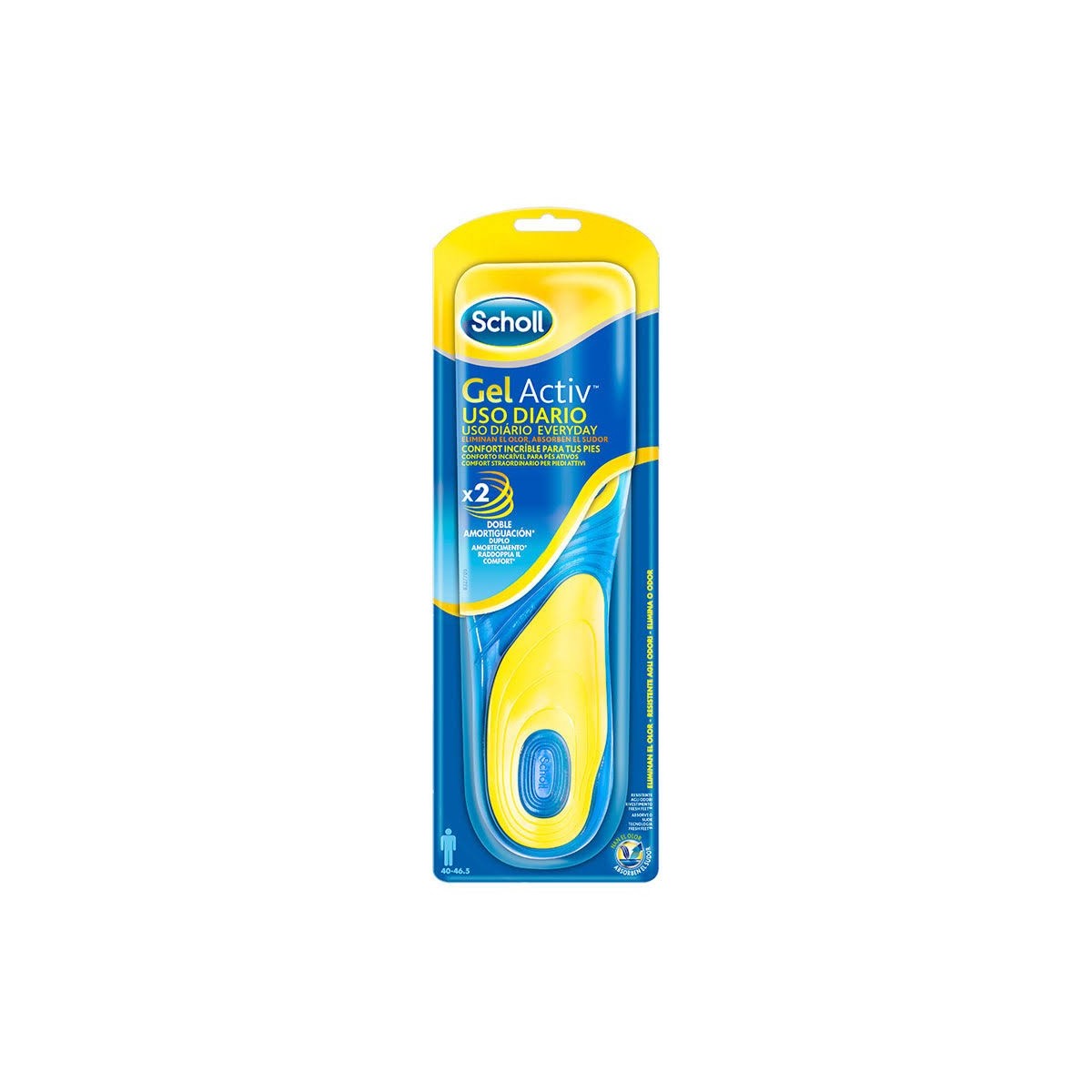 DR SCHOLL GELACTIV USO DIARIO HOMBRE 1 PAR