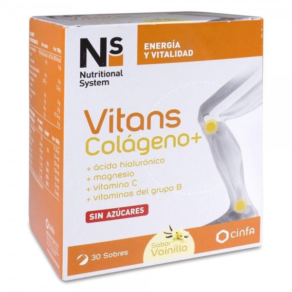 NS VITANS COLAGENO 30 SOBRES SABOR VAINILLA