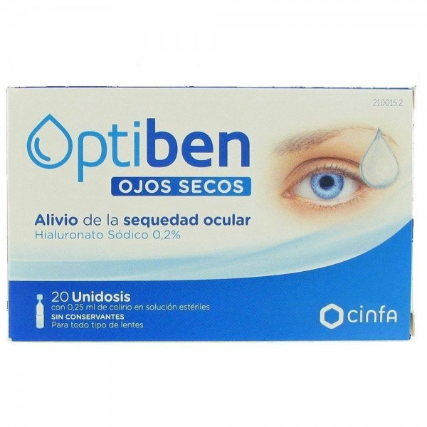 Optiben Ojos Secos 20 Unidosis