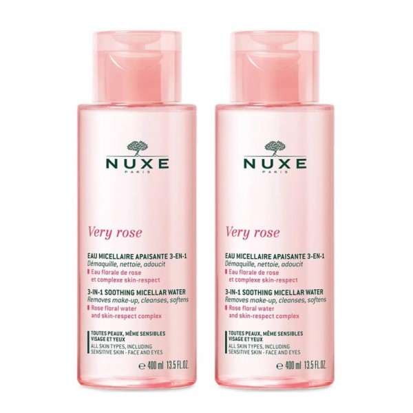 Nuxe Very Rose agua Micelar Calmante 3 en 1 2x400ml