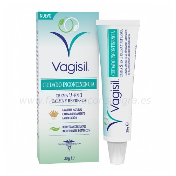 Vagisil Incontinencia Crema 2 en 1 Calma y Refresca 30g