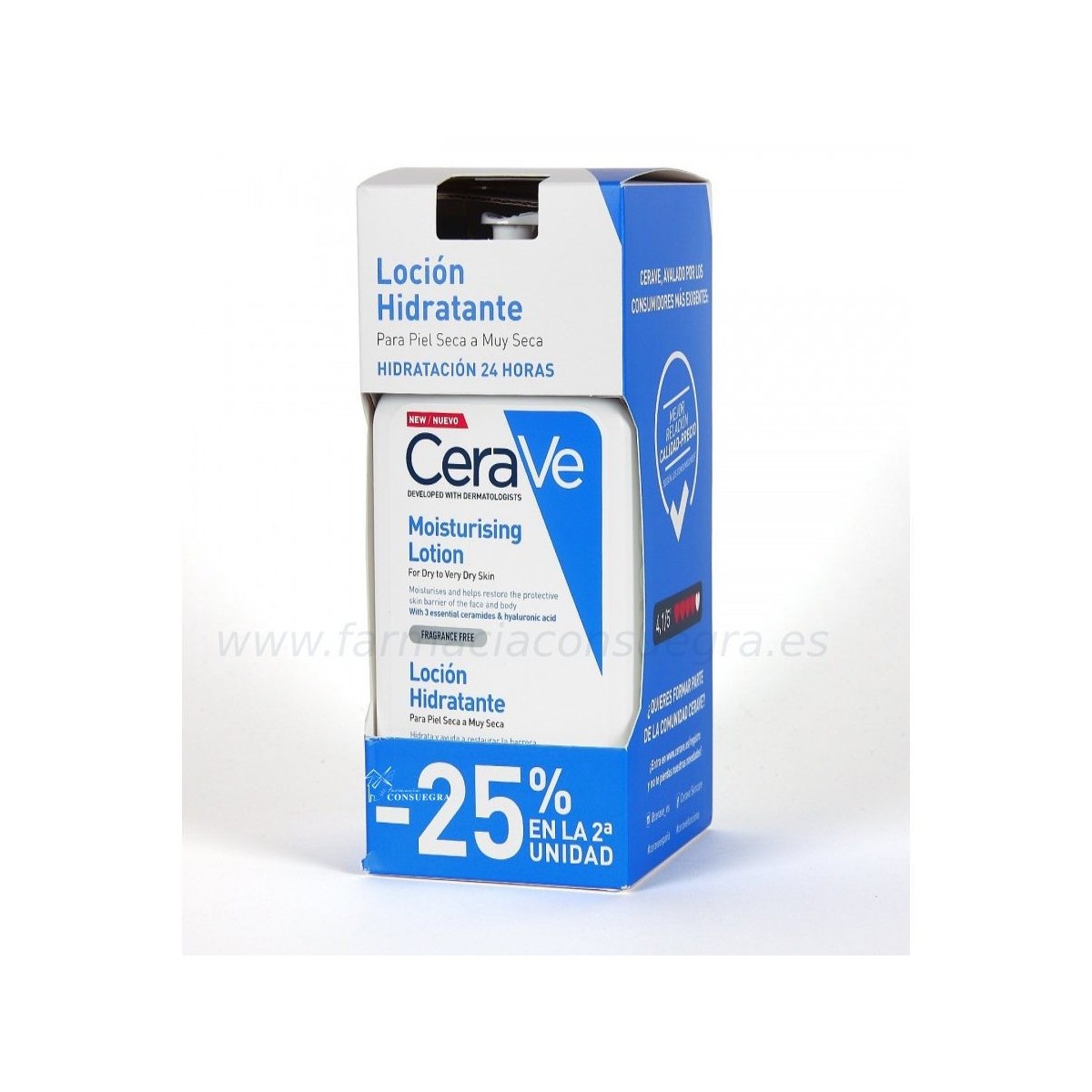 CeraVe Loción Hidratante Piel Seca o Muy Seca...