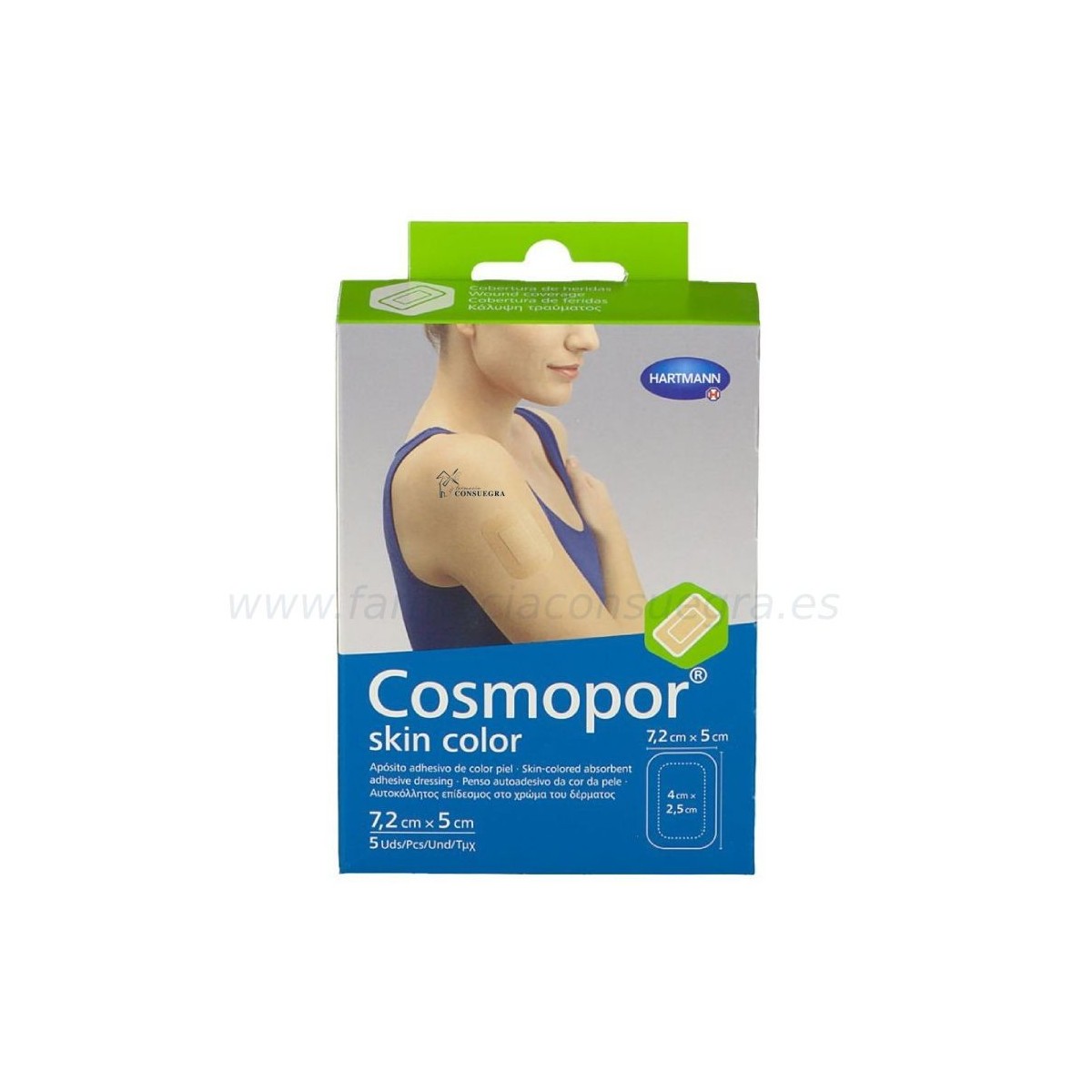 Cosmopor Skin Color 10cm x 8 cm 5uds