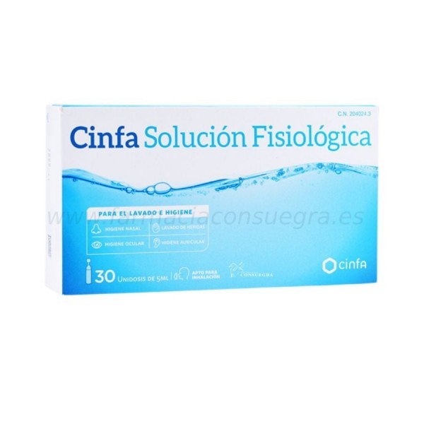CINFA SOLUCION FISIOLOGICA 30 UNIDOSIS DE 5 ML