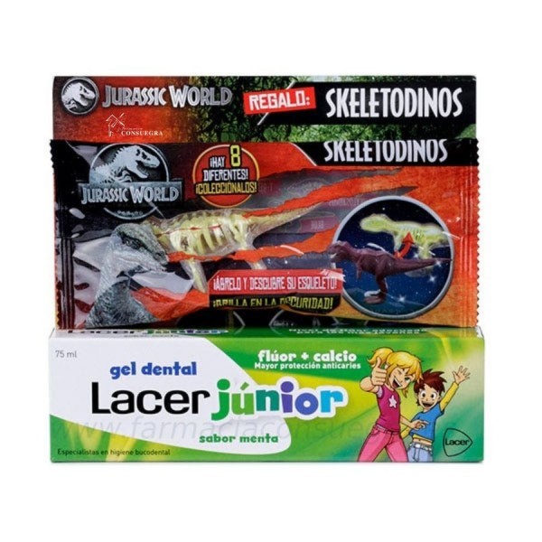 Lacer Junior Gel Dental Menta 75mlRegalo Skeletodinos