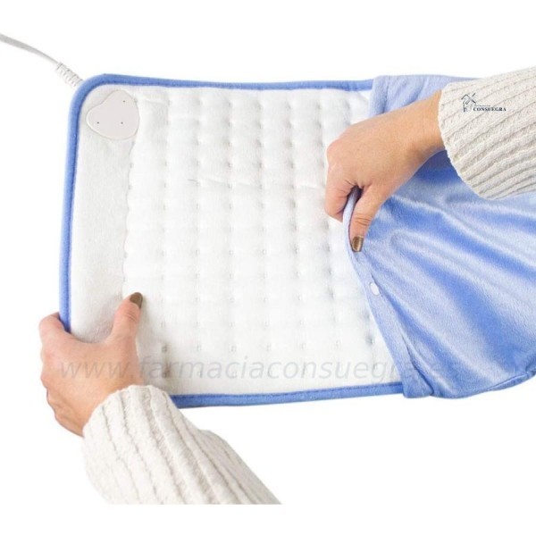 Mobiclinic Almohadilla eléctrica Térmica dorsal 6 niveles de calor Apagado automático Marca Española Para espalda lumbares y