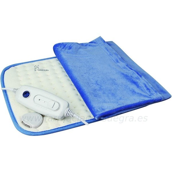 Mobiclinic Almohadilla eléctrica Térmica dorsal 6 niveles de calor Apagado automático Marca Española Para espalda lumbares y