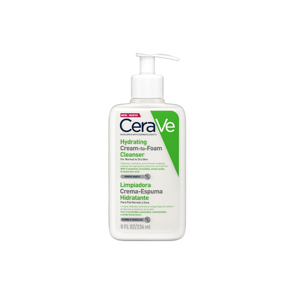 CERAVE LIMPIADORA CREMA ESPUMA HIDRATANTE 236ML