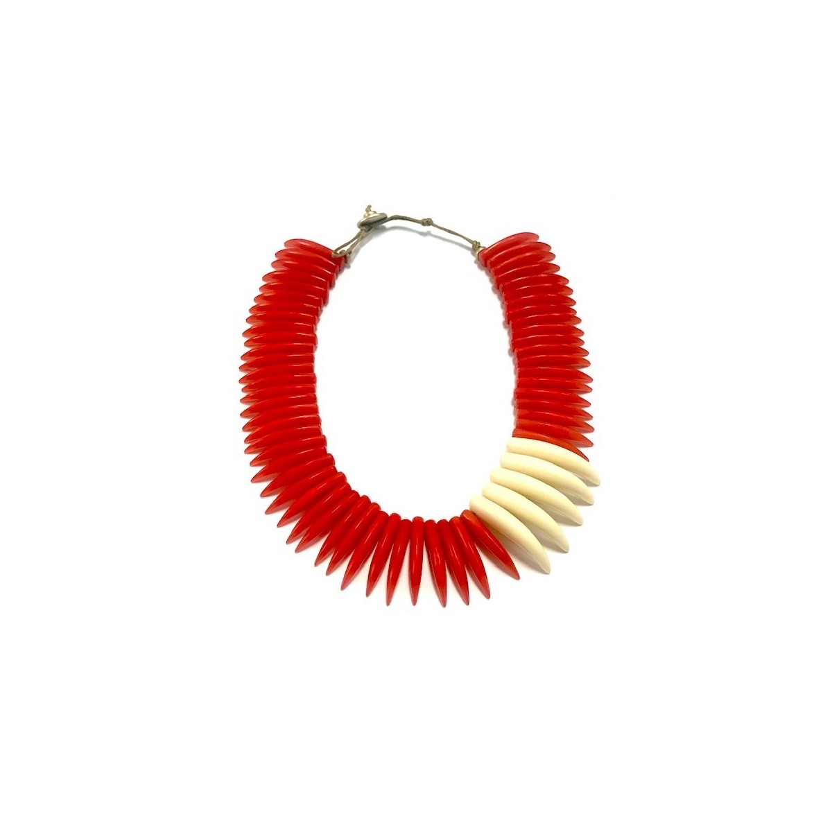 COLLAR COLMILLOS ROJO