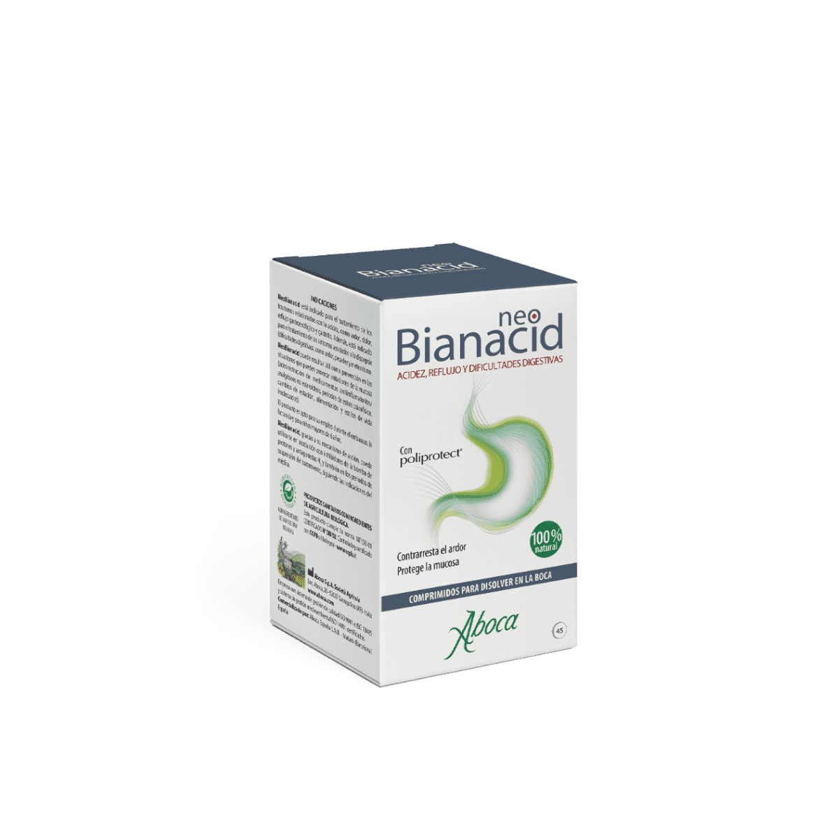NEOBIANACID ACIDEZ Y REFLUJO 45 COMP MASTICABLES