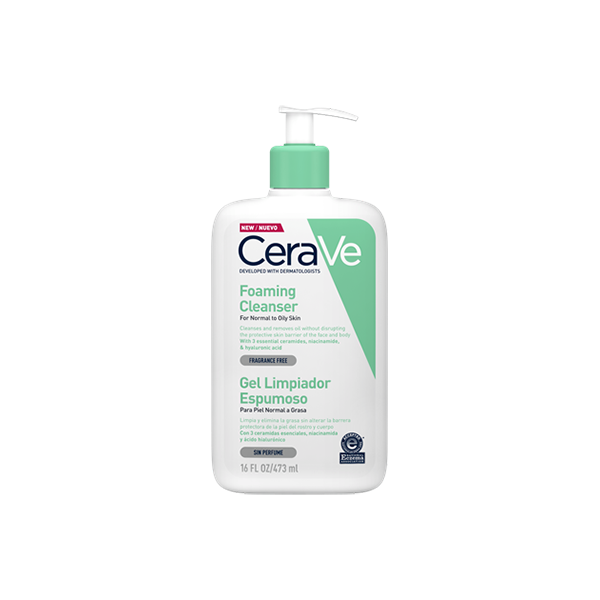 CERAVE GEL LIMPIADOR ESPUMOSO 473ML
