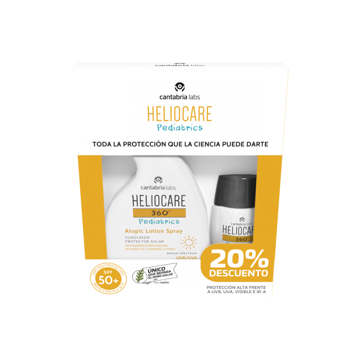 PACK HELIO 360 PEDIAT.MINERAL 50M+ATOPI