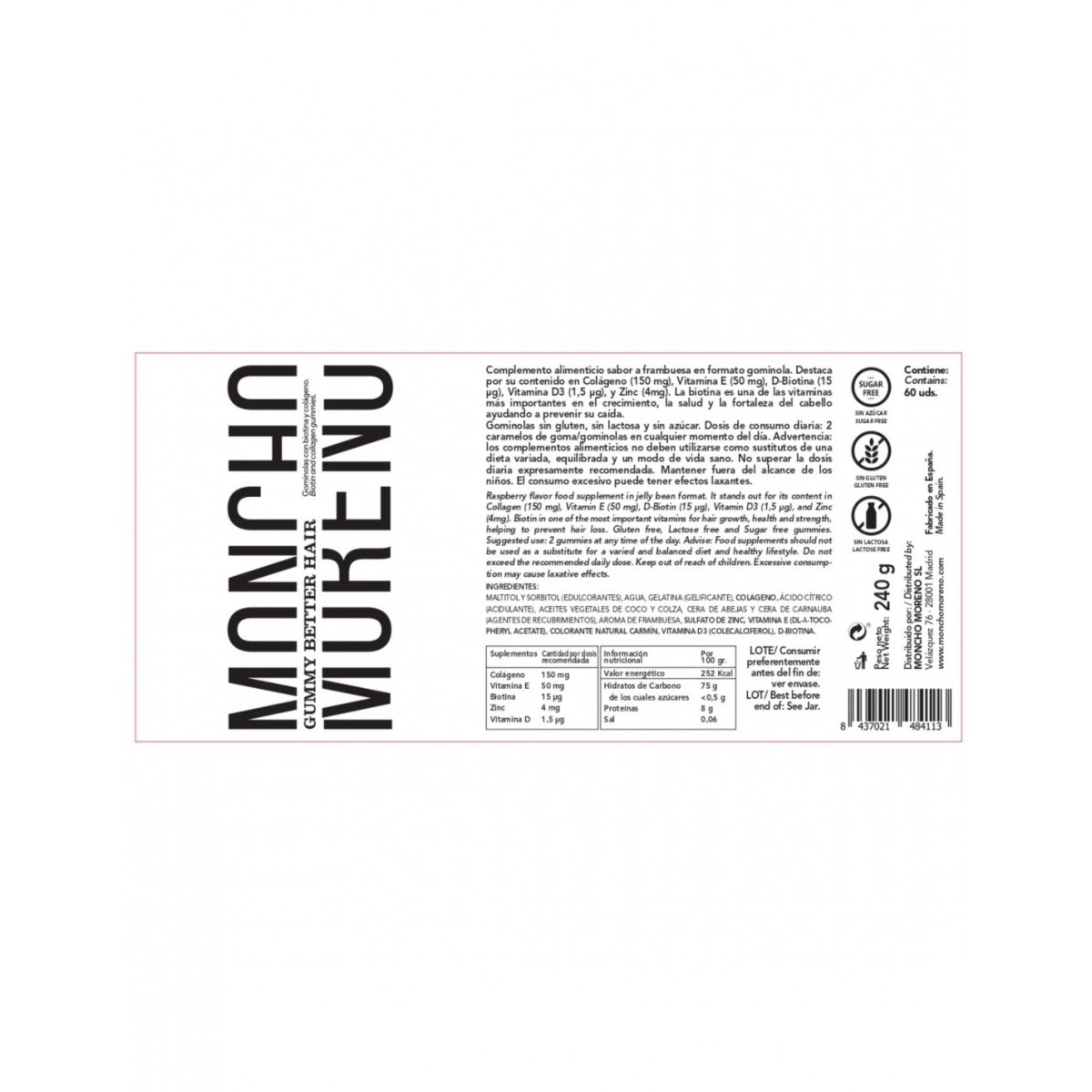 MONCHO GUMMY BETTER HAIR 270GR