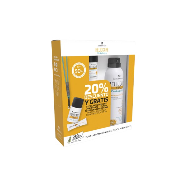 HELIOCARE 360 PACK STICK PEDIATRICO 25GR + HELIOCARE 360 PEDIATRICO SPRAY TRANSPARENTE 200 ML