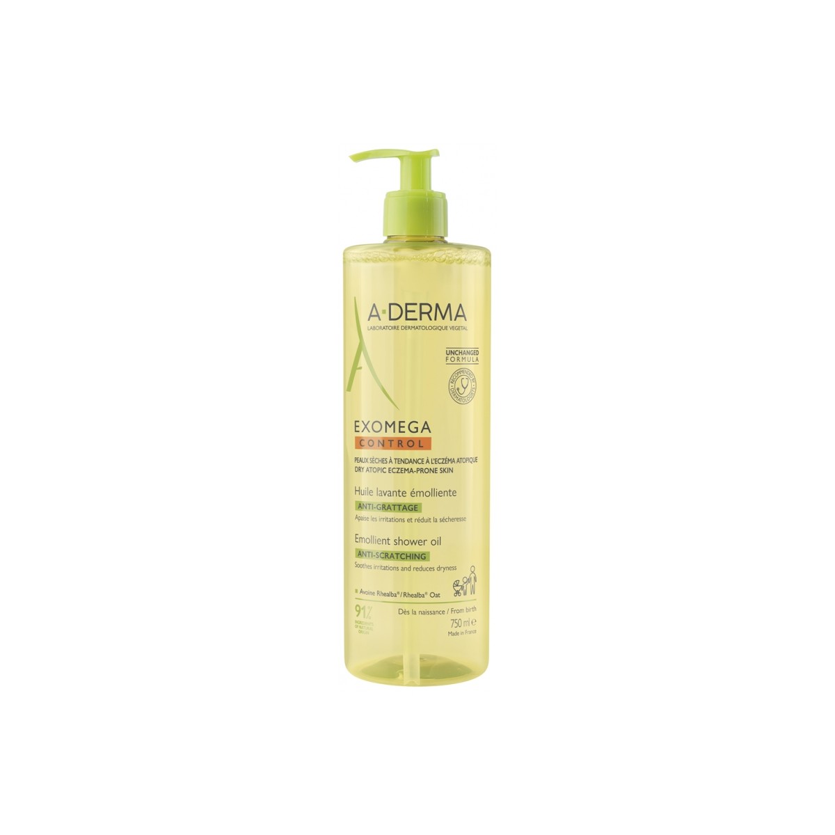 A-DERMA EXOMEGA CONTROL ACEITE LIMPIADOR EMOLIENTE