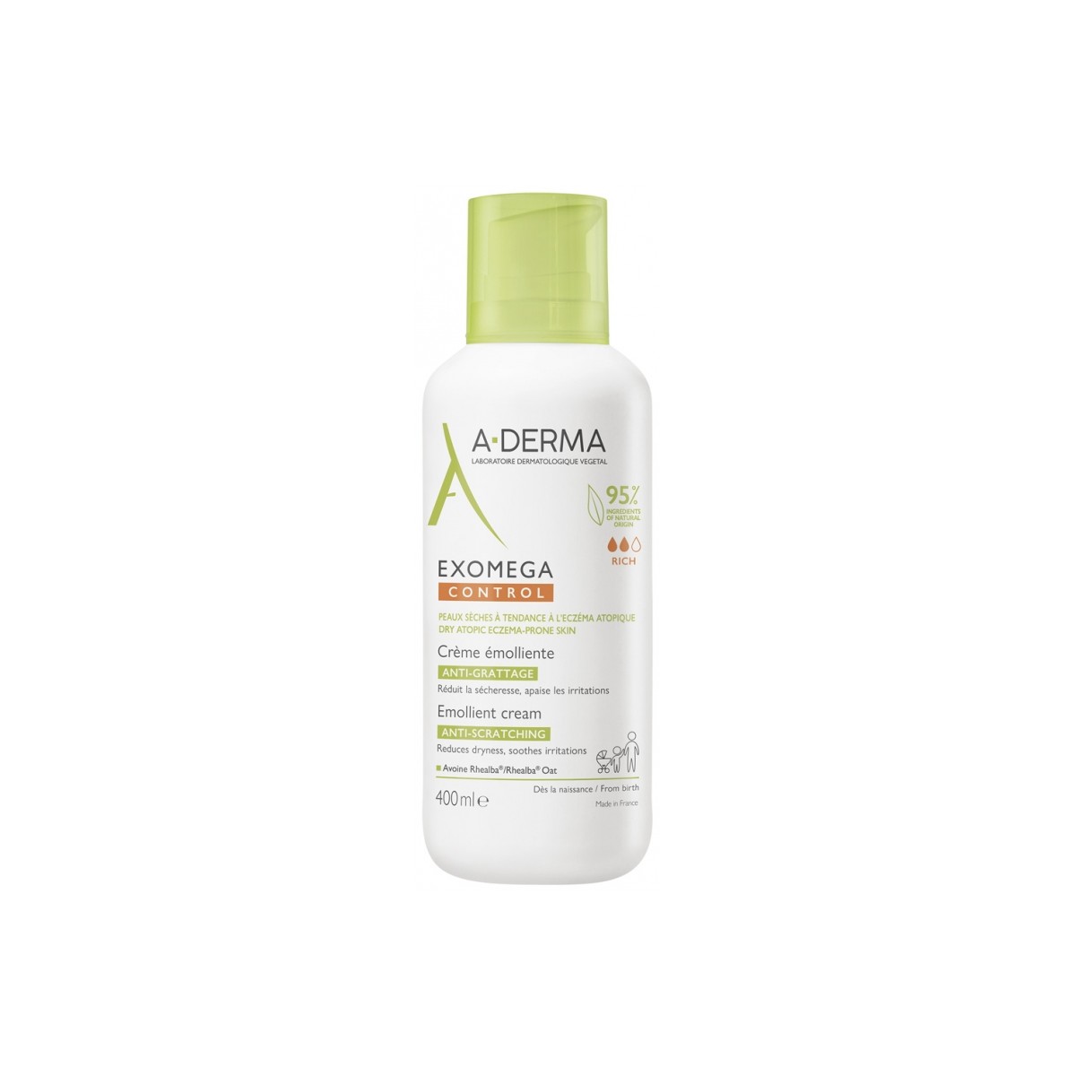 A-DERMA EXOMEGA CONTROL CREMA EMOLIENTE 400ML