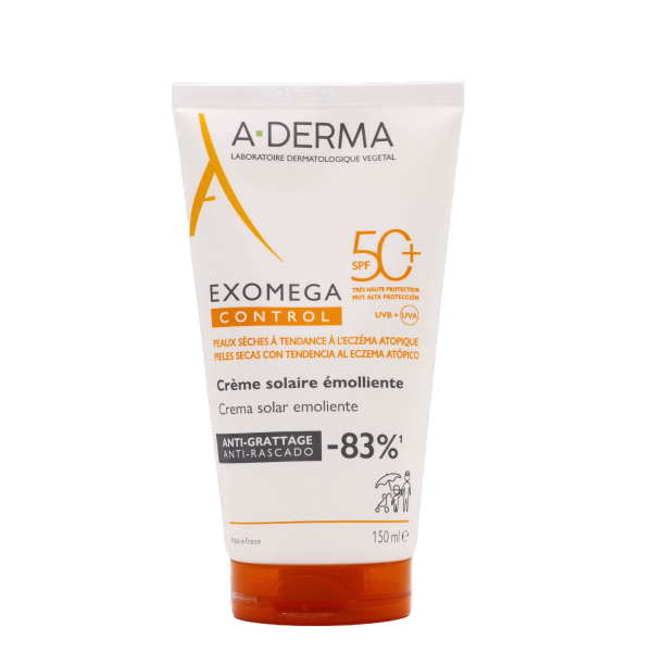 A-DERMA EXOMEGA CONTROL CREMA SOLAR EMOLIENTE 150ML