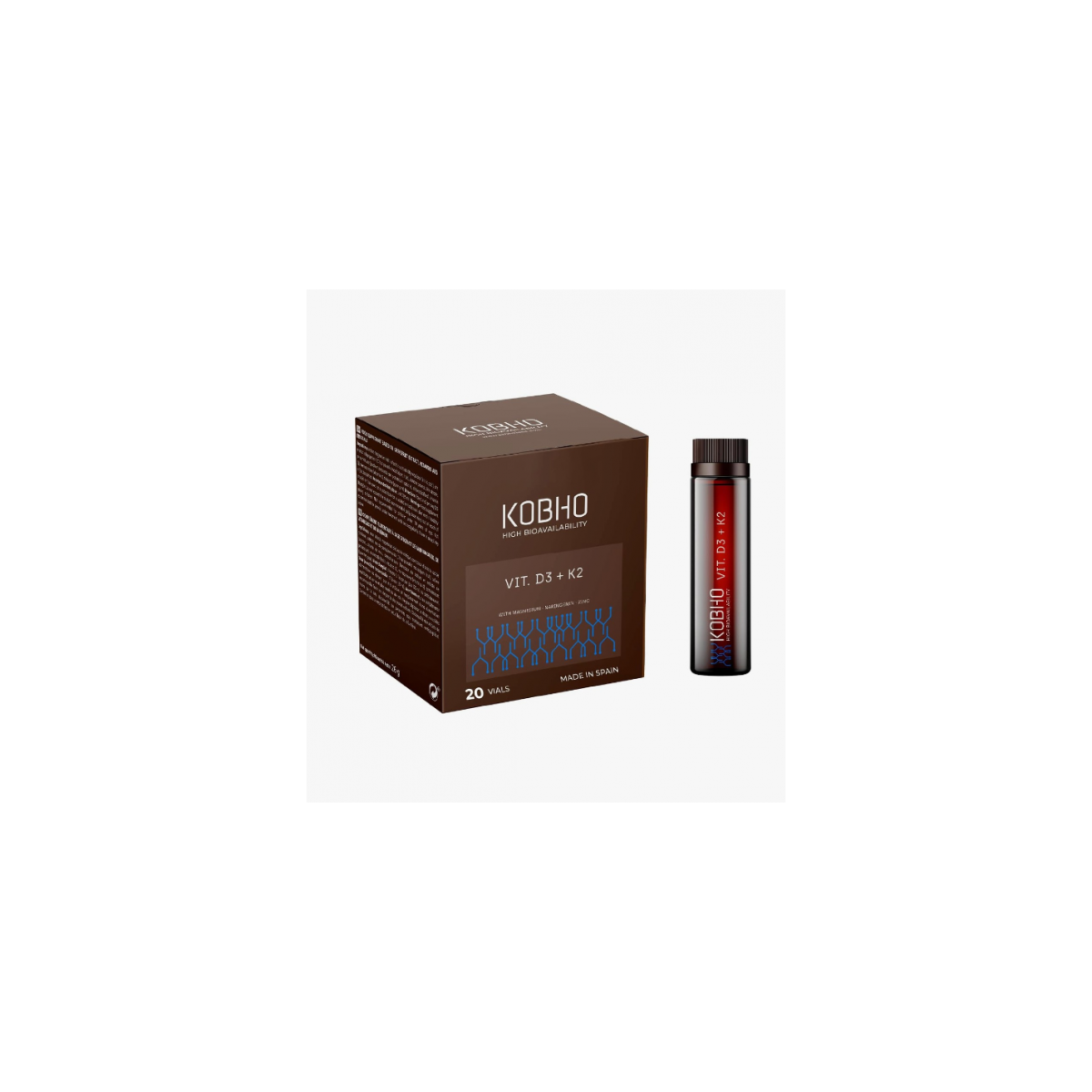 KOBHO VITAMINA D3+K3 20 VIALES