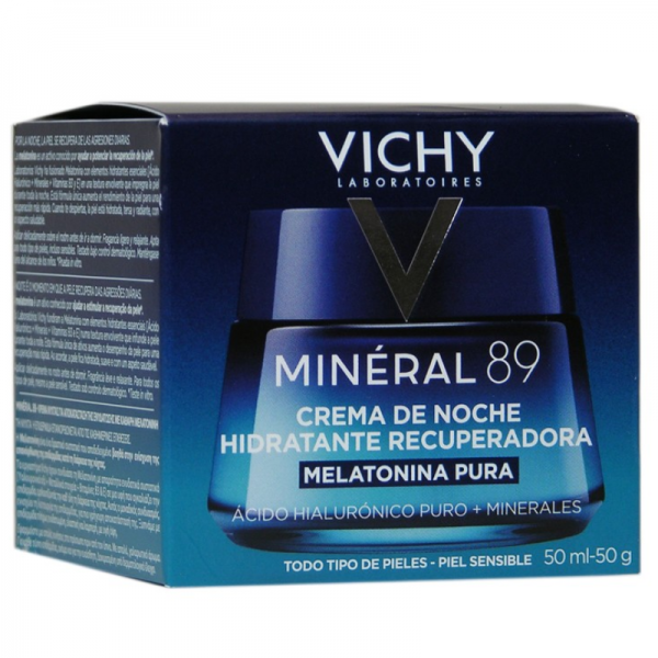 VICHY CREMA NOCHE HIDRATANTE MELATONINA PURA 1 ENVASE 50 ML