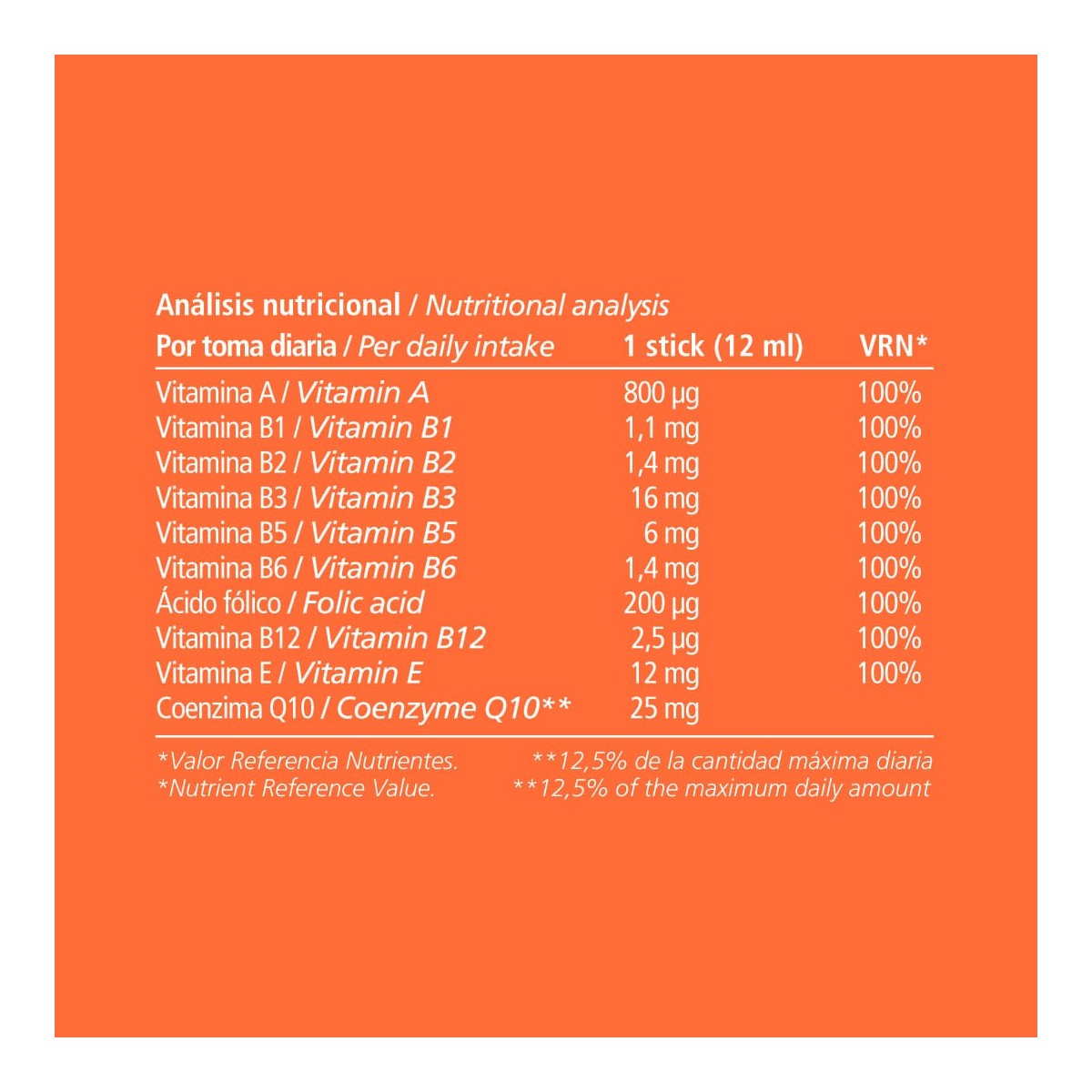 ENERGYVITA® Multivitamínico Concentrado 30 sticks