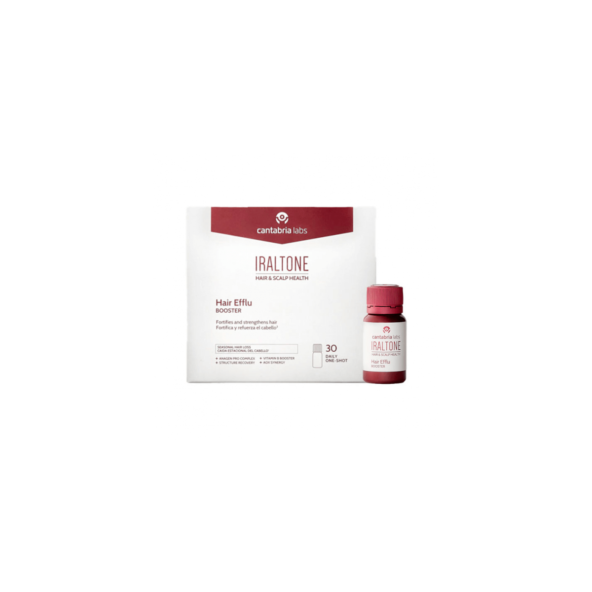 IRALTONE HAIR EFFLU BOOSTER 30 VIALES 15 ML