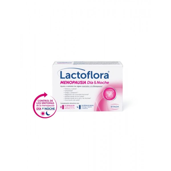 LACTOFLORA MENOPAUSIA DIA&NOCHE 30 CAPS DIA + 30 CAPS NOCHE