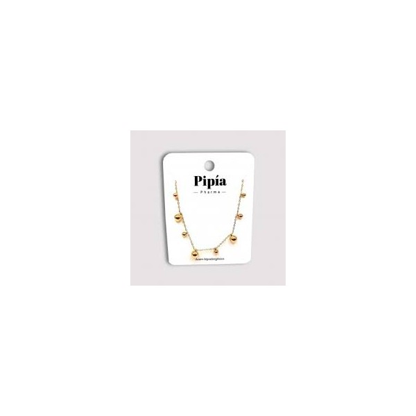 PIPIAPHARMA COLLAR BOLAS DORADAS