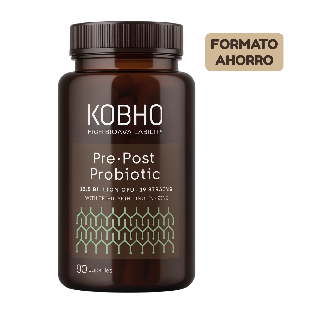 Kobho Pre‑Post Probiotic 90 Cápsulas