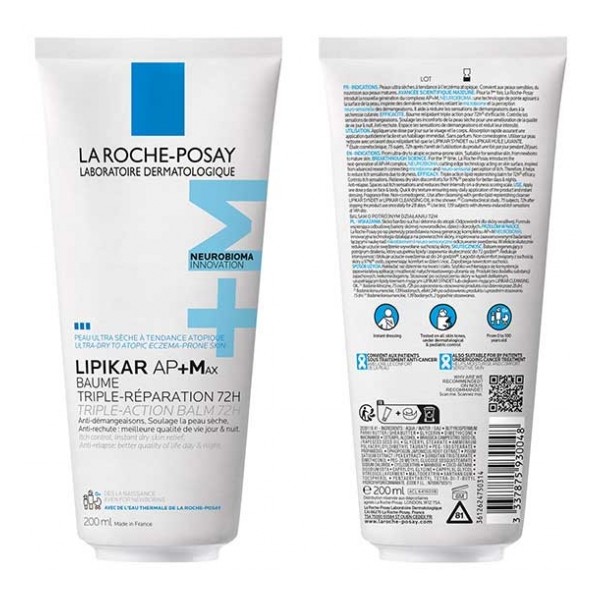 Lipikar AP+ Max Bálsamo Triple Reparador 72H 200 ml