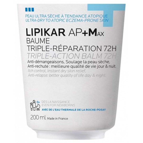 Lipikar AP+ Max Bálsamo Triple Reparador 72H 200 ml