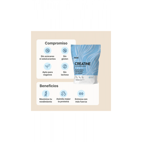 BAIA CREATINE with PROBIOTIC BC99 210G 2