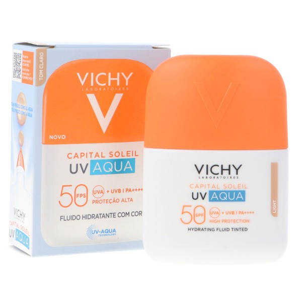 CAPITAL SOLEIL UV AQUA FLUIDO TONO CLARO SPF 50+ 50ML