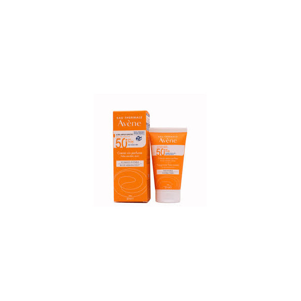 Avène Solar Crema SPF50+ Sin Perfume Pieles Secas 50 ml