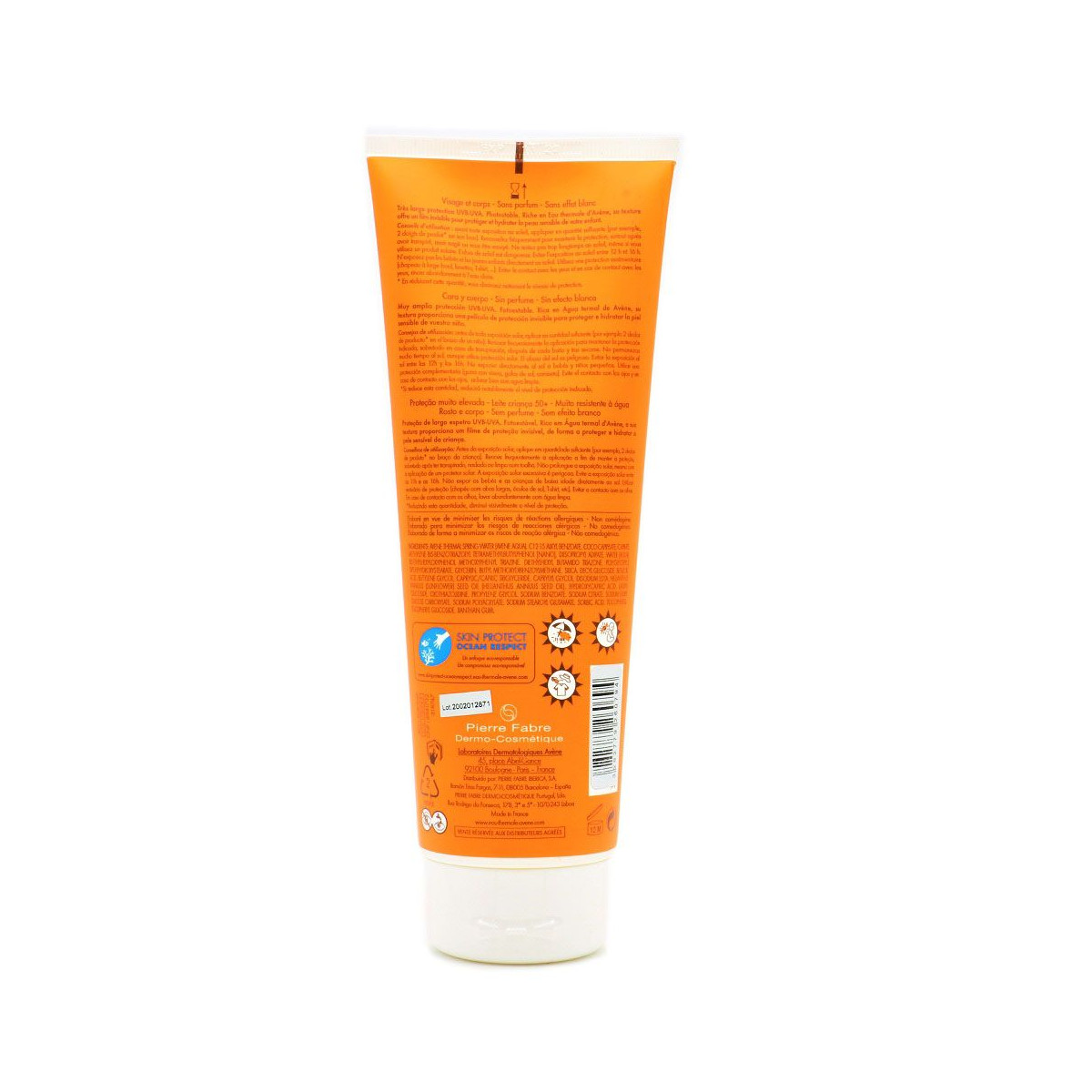 Avène Solar Niños Leche SPF50+ 250 ml