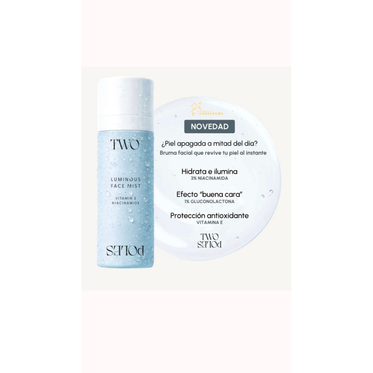 TWO POLES LUMINOUS FACE MIST 80 ML