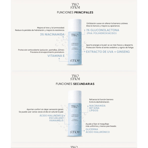 TWO POLES LUMINOUS FACE MIST 80 ML 2