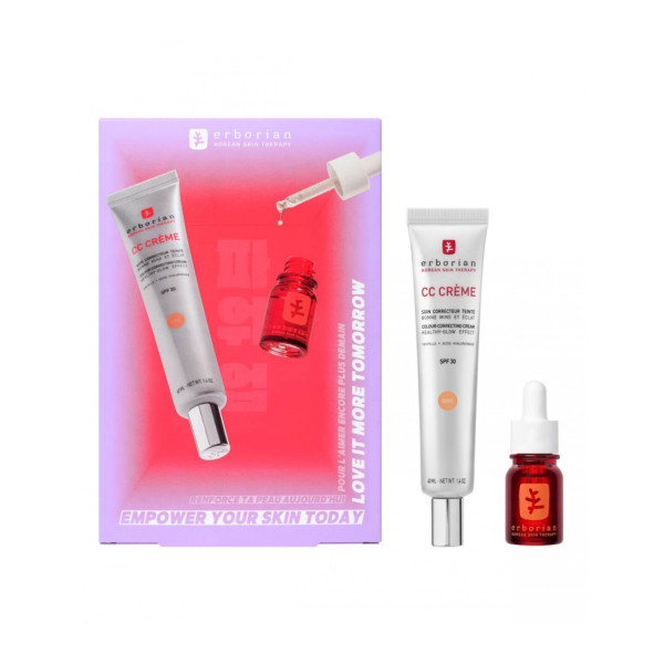 ERBORIAN PACK CC CREME DORE 40ML + SERUM NOCHE SKIN THERAPY 10ML