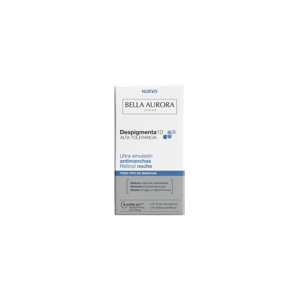 BELLA AURORA Despigmenta10 Ultra Emulsión Antimanchas Retinol Noche 30ml