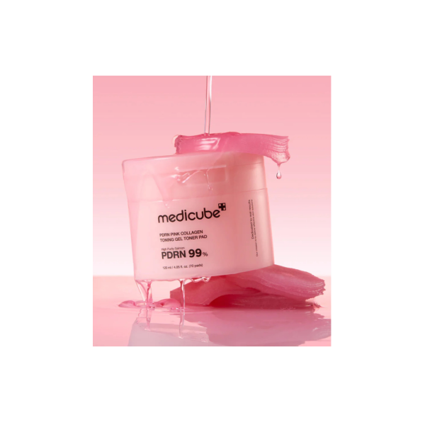 MEDICUBE PDRN Pink Collagen Toning Gel Toner 70 Pads