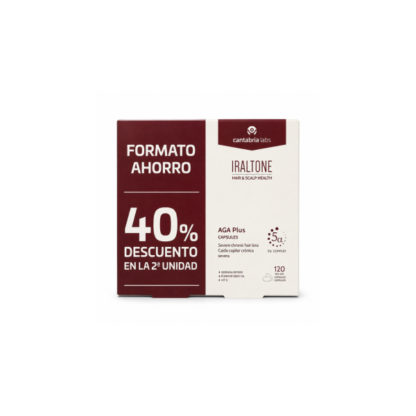 IRALTONE AGA Plus Anticaída 120 Cápsulas