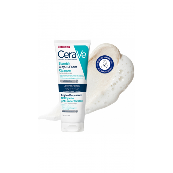 CeraVe Arcilla Espumosa Limpiadora Anti-Imperfecciones 118 ml