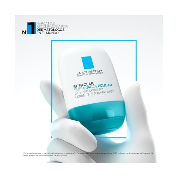 La Roche-Posay Effaclar Supramolecular Gel Matificante 40 ml – Corrector de sebo y poros