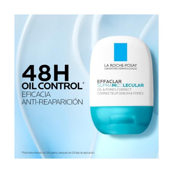 La Roche-Posay Effaclar Supramolecular Gel Matificante 40 ml – Corrector de sebo y poros