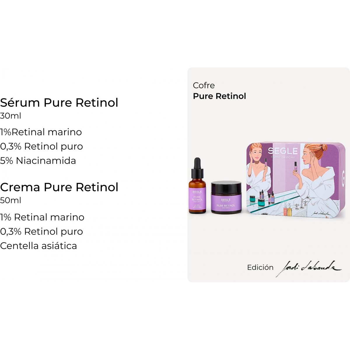 SEGLE Cofre Pure Retinol Jordi Labanda