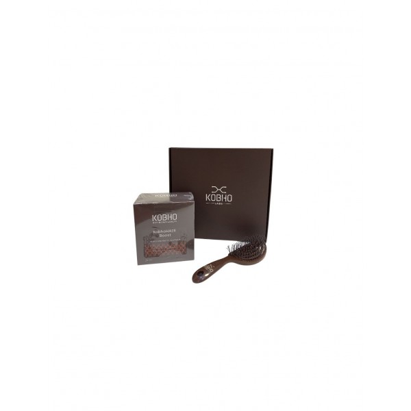 KOBHO Boost 20 viales + cepillo de regalo – Complemento capilar para cabello y uñas