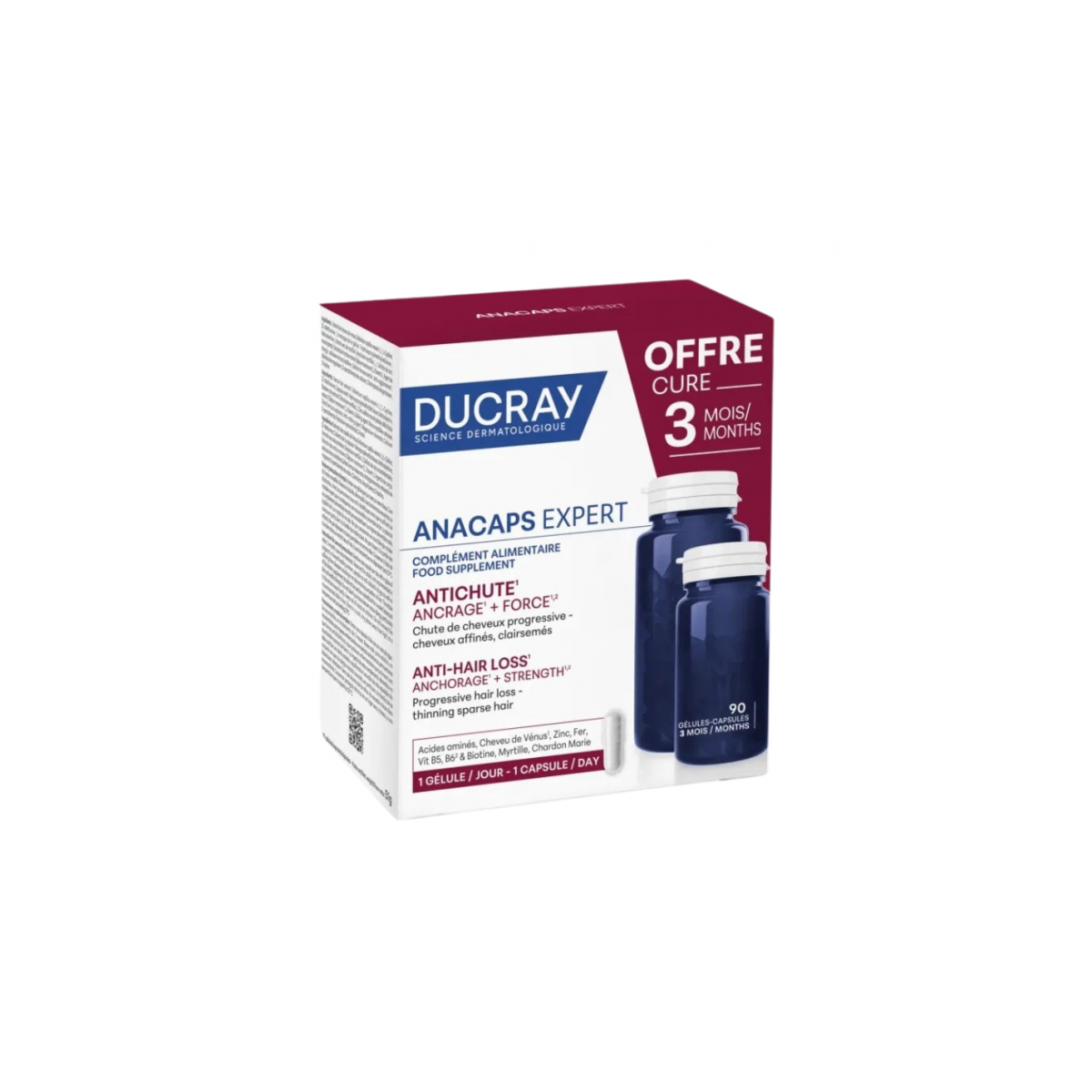 Ducray Anacaps Expert 90 cápsulas – Complemento...