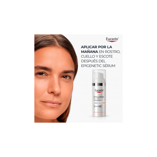Eucerin Hyaluron-Filler Long Crema de Día SPF30 – Crema antiarrugas con ácido hialurónico