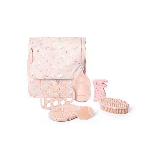 SUAVINEX Set de Baño y Juego para Bebé con Neceser, Rosa