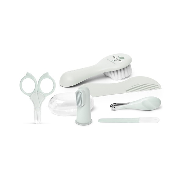 SUAVINEX Set Manicura de Bebé con Termómetro y Esponja Azul y Verde